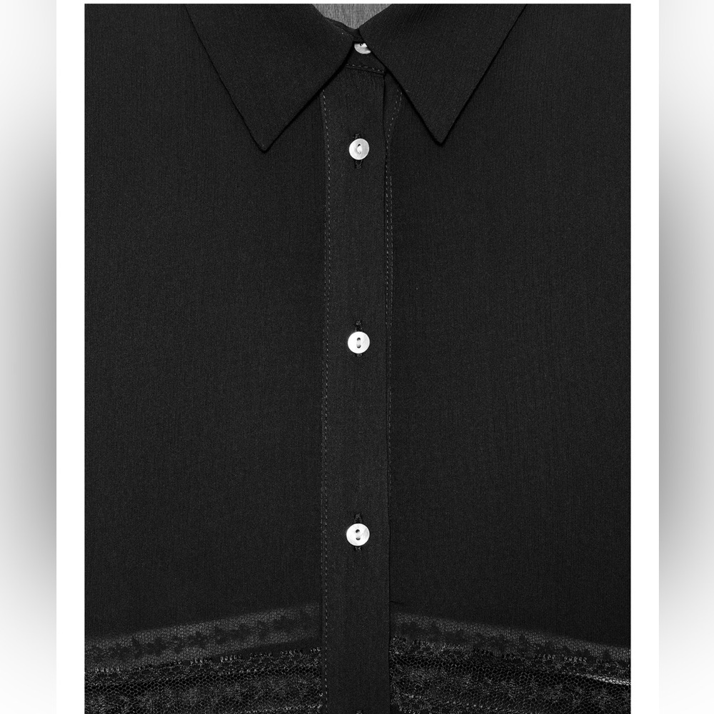 Zara Flowy Lace Shirt - Picture 6 of 7